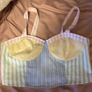 hollister pastel multicolor tank
